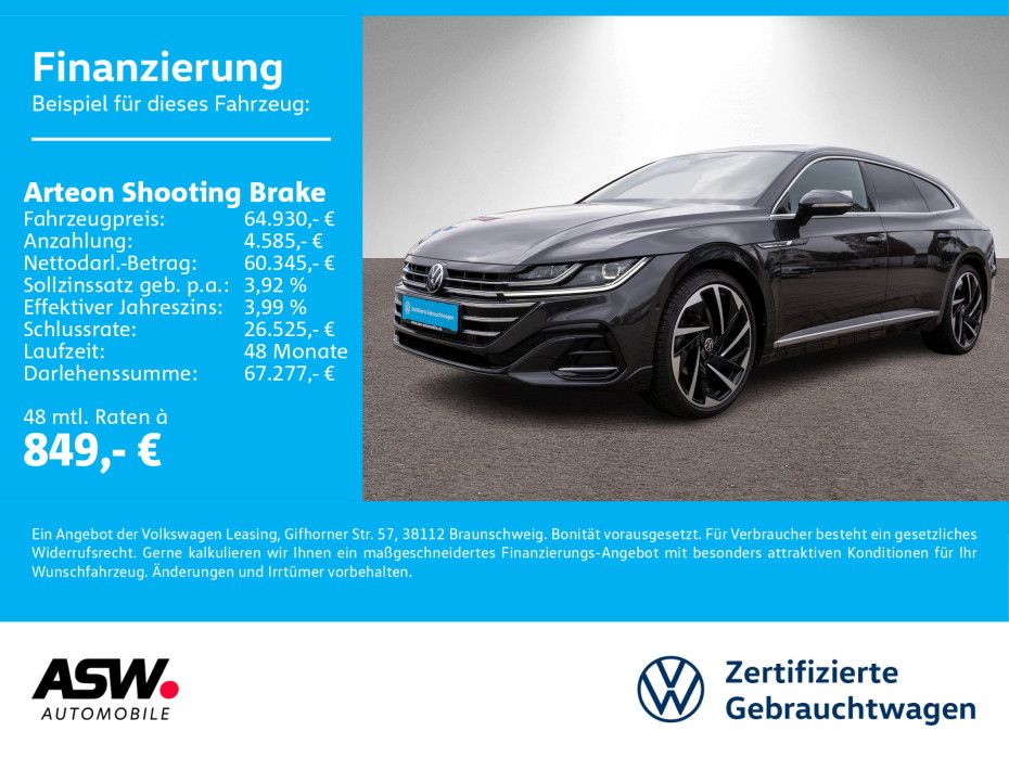 Volkswagen Arteon Shooting Brake R-Lin 4M 2.0TDI DSG Nav VC