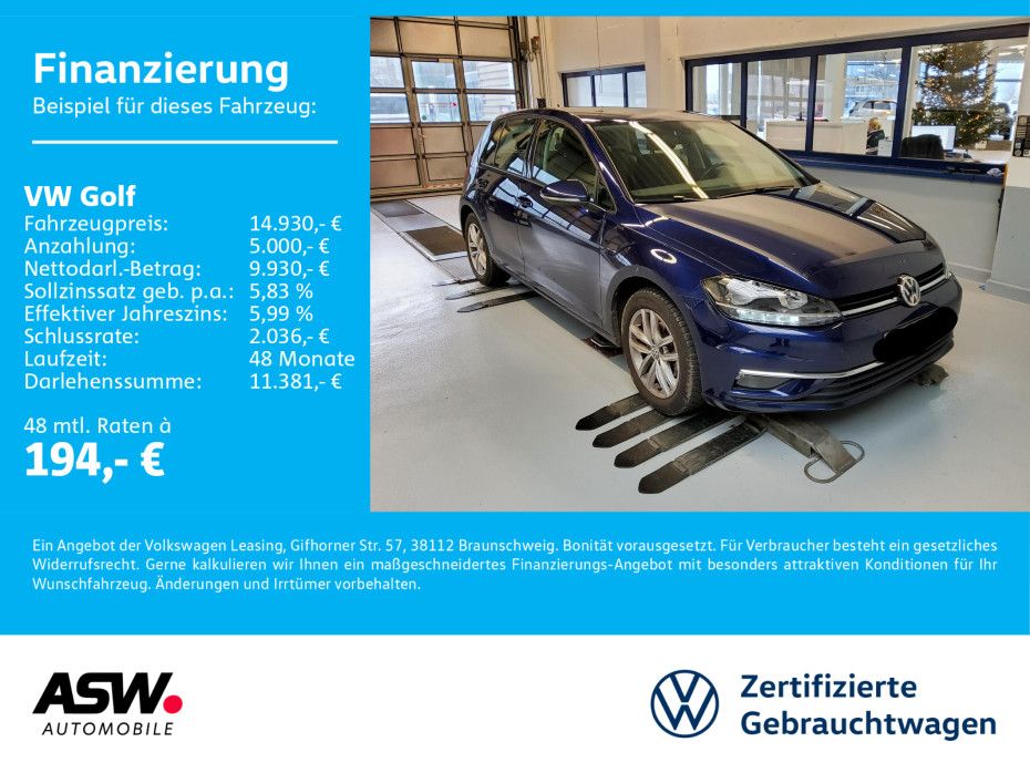 Volkswagen Golf Comfortline 1.0TSI Climatronic 2-Zonen DAB+