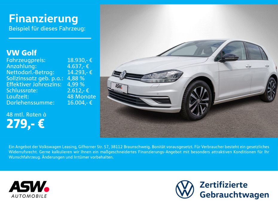 Volkswagen Golf IQ Drive 1,5TSI LED Navi RFK ACC VC PDC SHZ