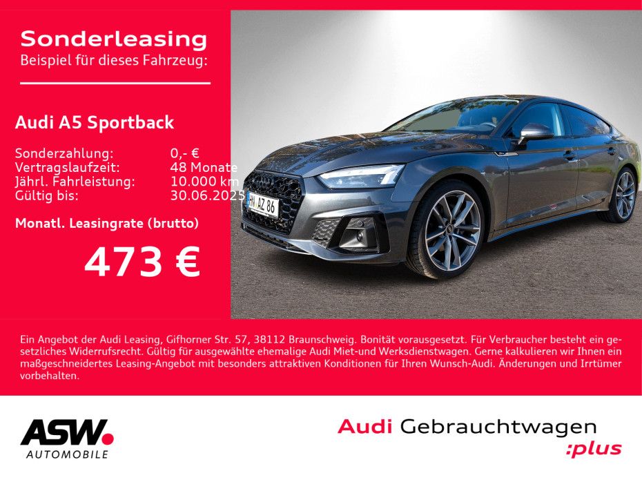 Audi A5 Sportback Sline 40TDI quattro Navi Matrix AHK