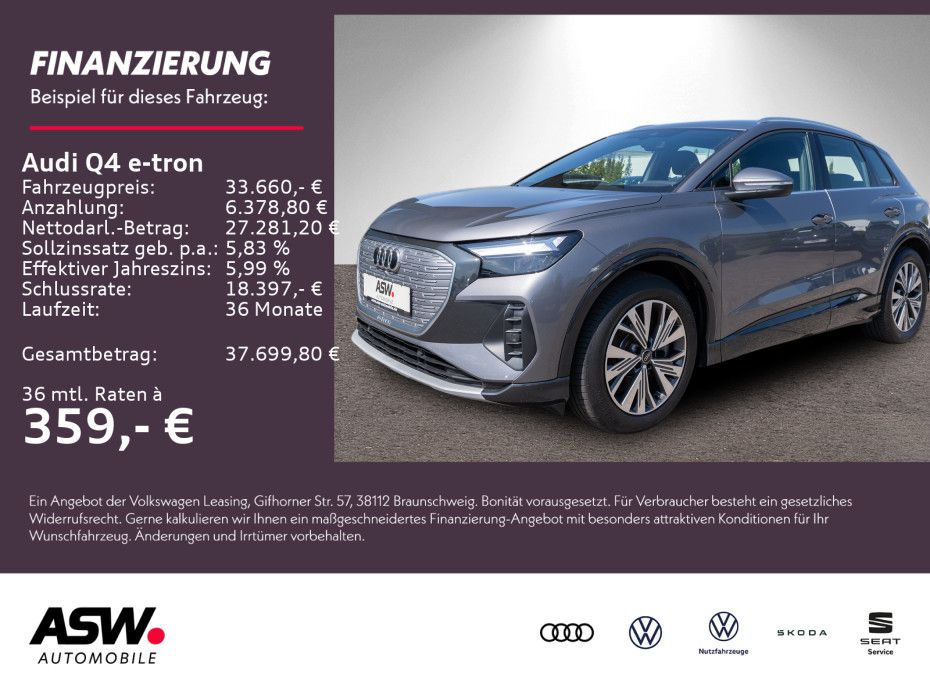 Audi Q4 advanced 50 e-tron quattro LED Navi PDC AHK