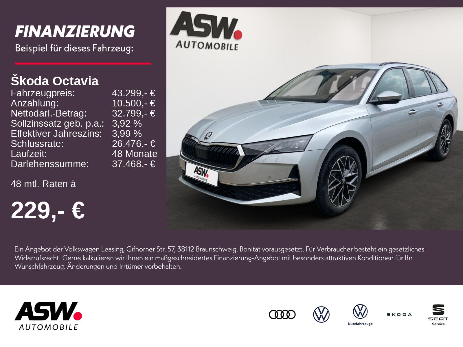 SKODA Octavia Combi Selection 2,0TDI 150PS DSG AHK ACC