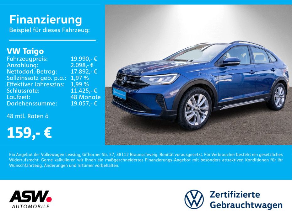 Volkswagen Taigo Life 1.0 TSI Navi LED VC SHZ PDC AHK