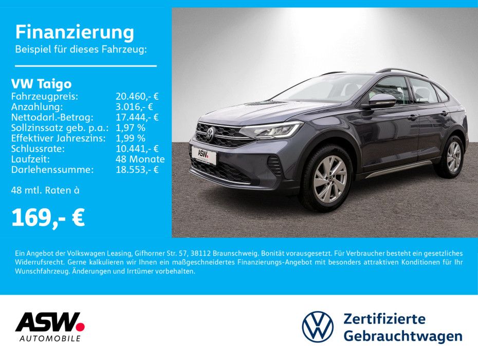 Volkswagen Taigo Life 1.0 TSI 5-Gang LED Navi PDC SHZ