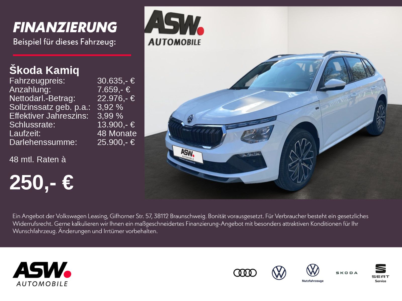 SKODA Kamiq Tour 1,0 TSI 116PS DSG ACC Kamera SHZ AHK