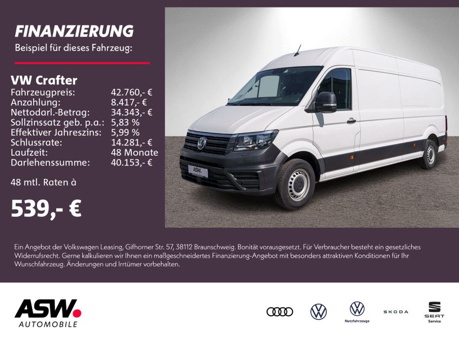 Volkswagen Crafter 35 Kasten L3H2 2.0TDI Automatik NAVI AHK