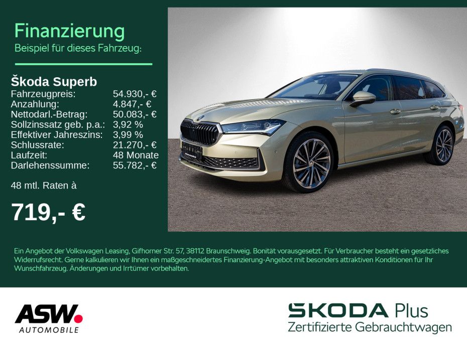 SKODA Superb Combi L&K 2.0TDI DSG LED NAVI PANO VC AHK