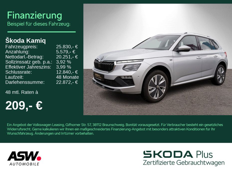 SKODA Kamiq Selection 1.0 TSI DSG Navi LED ACC RFK AHK