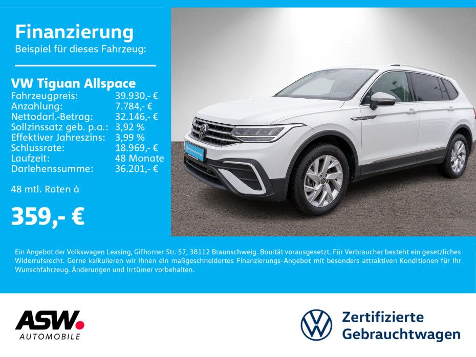 Volkswagen Tiguan Allspace Life 2.0TDI DSG LED Navi AHK 7-S