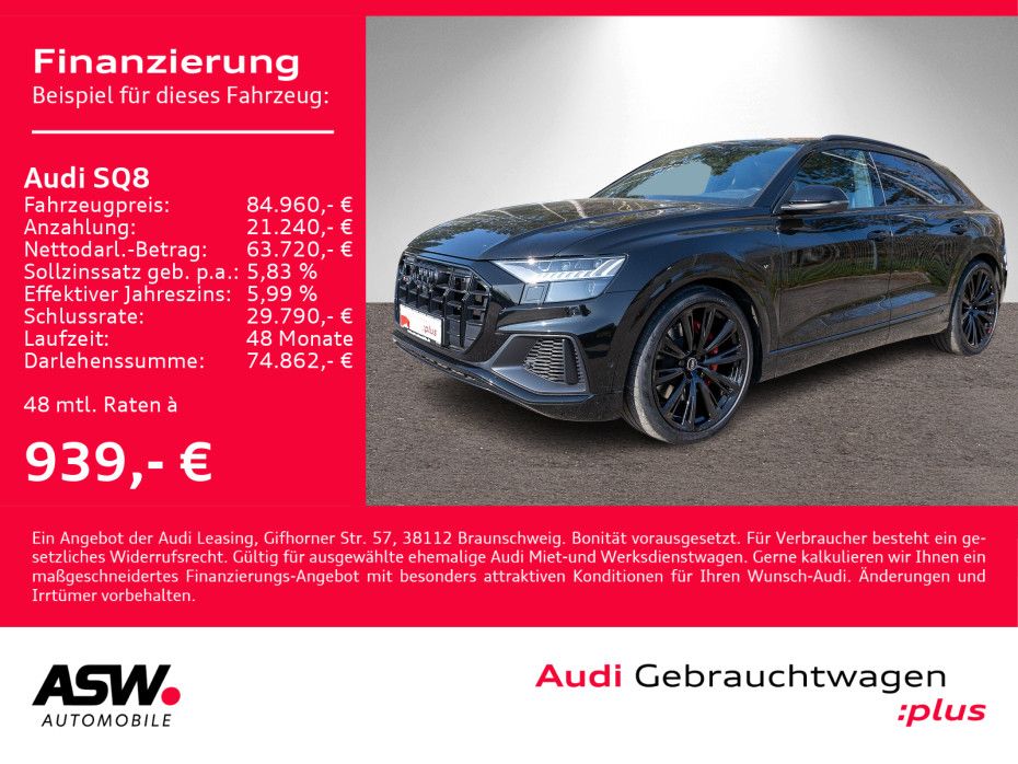 Audi SQ8 4.0TFSI tiptronic Navi Matrix StandHz Pano