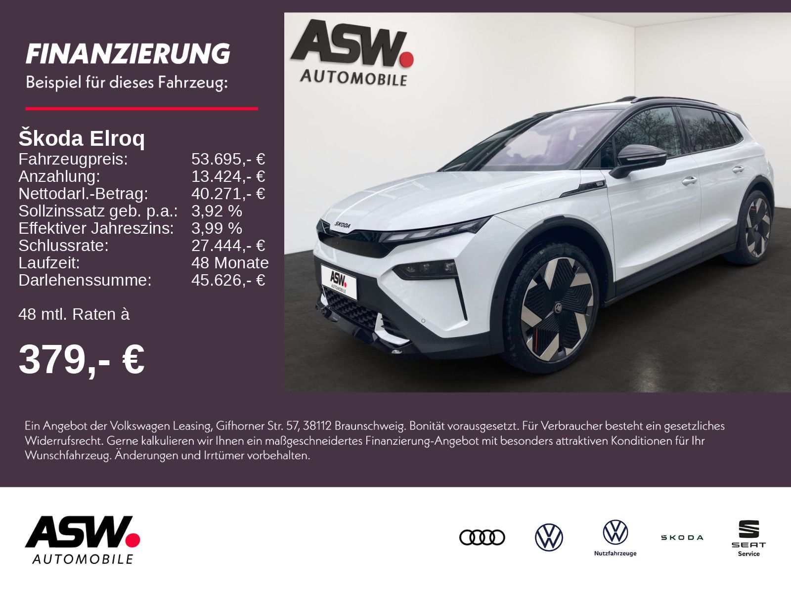 SKODA Elroq First Edition 82 kWh 285PS ACC 360° AHK