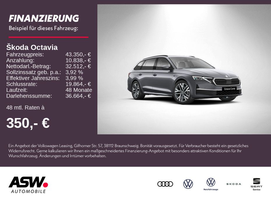 SKODA Octavia Combi Tour 2,0TDI 150PS DSG 360° ACC AHK