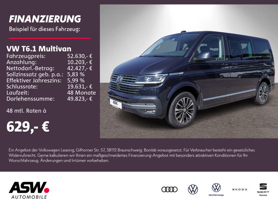 Volkswagen T6.1 Multivan Gen.Six 2.0TDI 4M DSG Stdhzg AHK