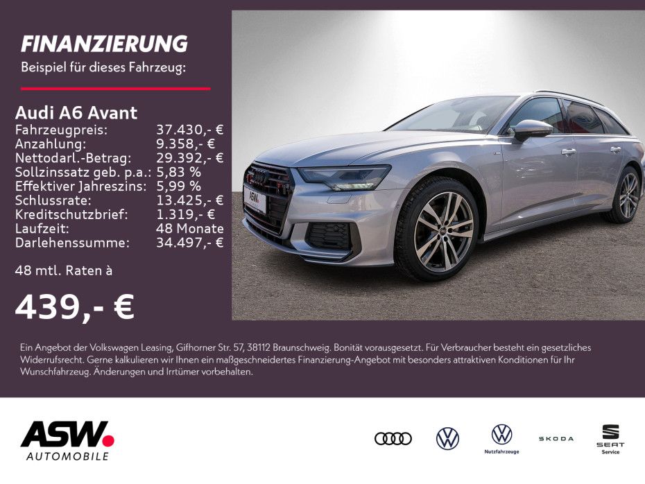 Audi A6 Avant Sline 40TDI Stronic Navi LED ACC PDC VC