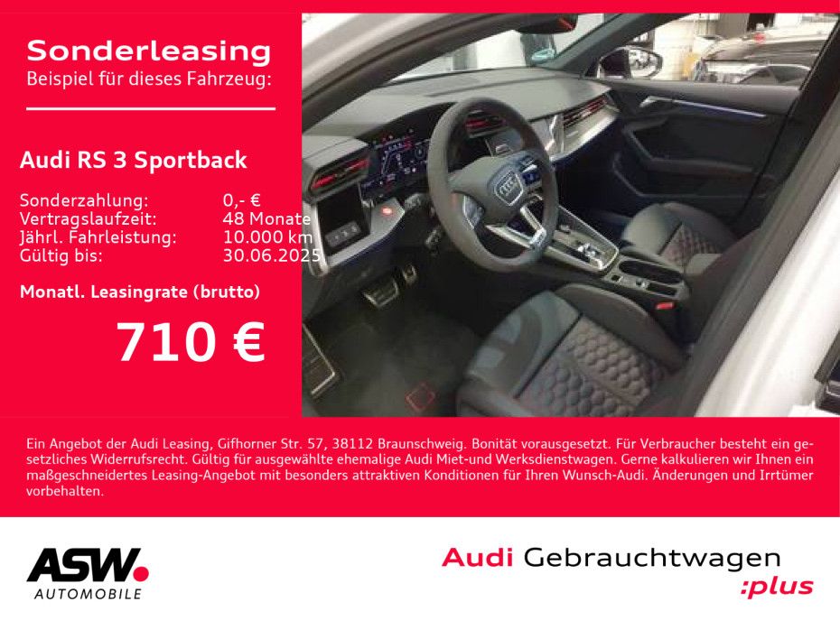 Audi RS 3 Sportback TFSI quattro Navi Matrix Optik RS