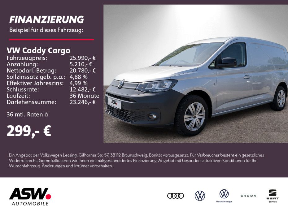 Volkswagen Caddy Cargo Maxi 2.0TDI DSG NAVI SHZ PDC RFK ACC