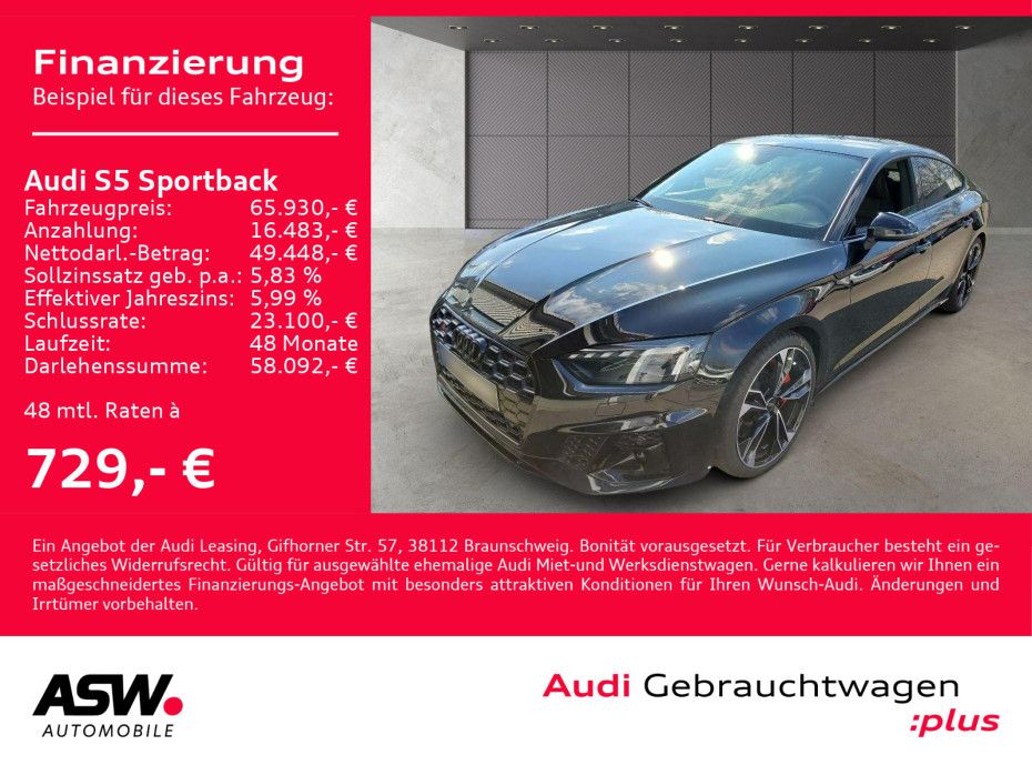 Audi S5 Sportback 3.0TDI quattro Navi Matrix RFK B&O