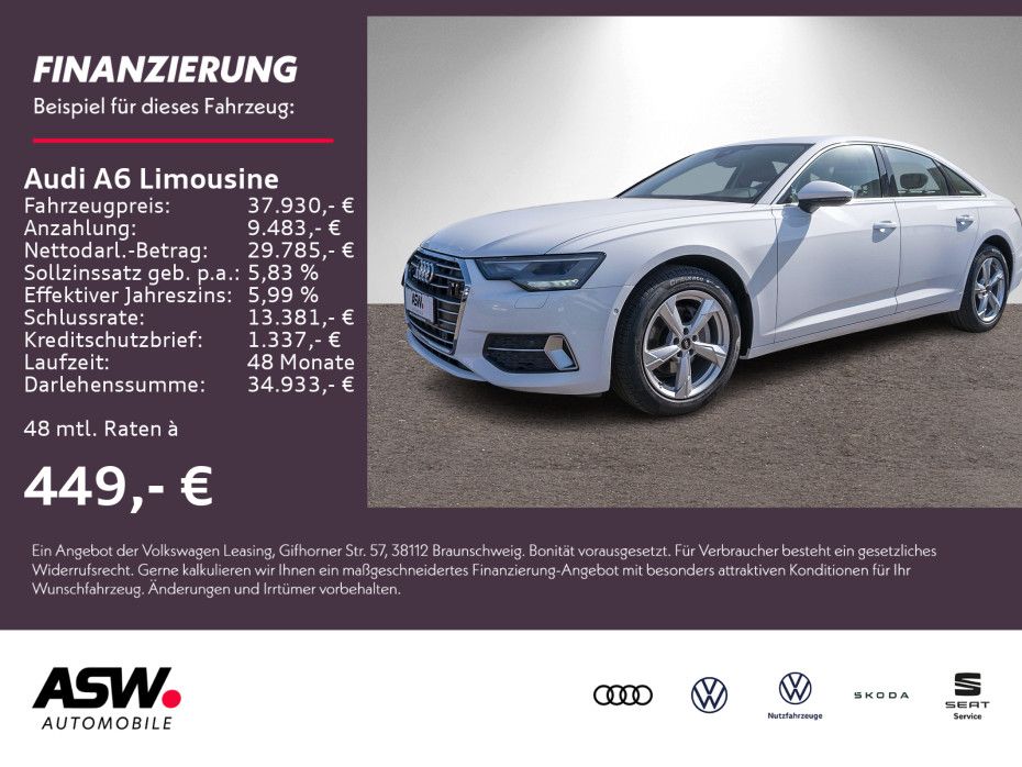 Audi A6 Limousine sport 40 TDI S tronic LED NAVI SHZ