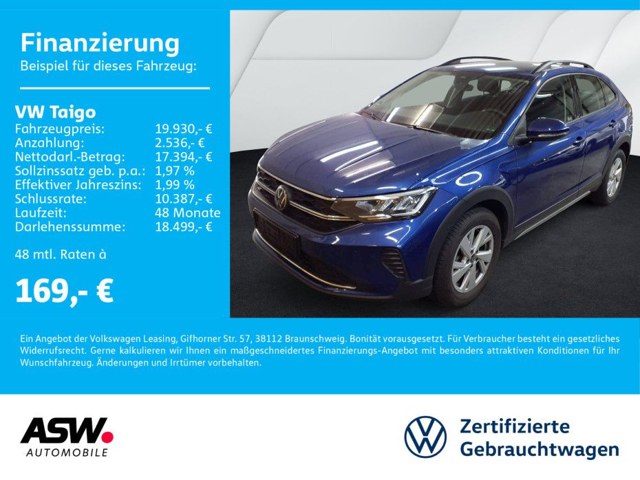 Volkswagen Taigo Life 1,0 TSI LED NAVI PDC SHZ VC