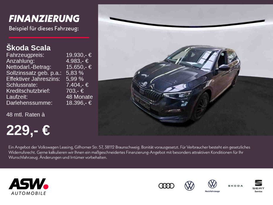 SKODA Scala Monte Carlo 1,5 TSI DSG LED NAVI PANO VC