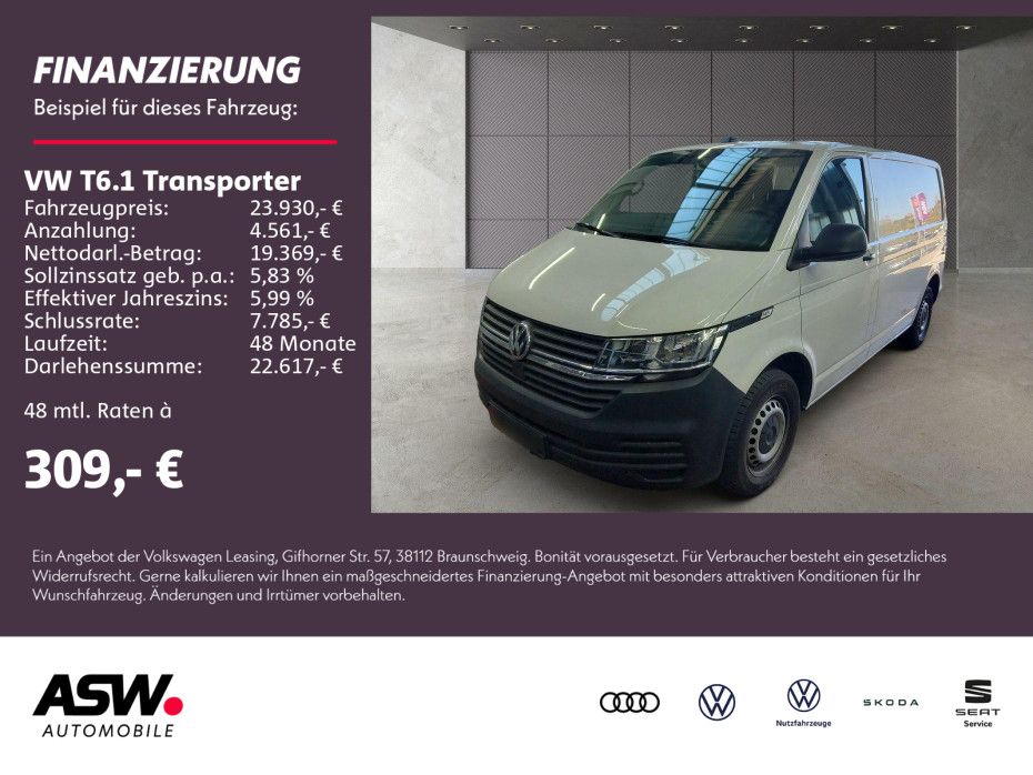 Volkswagen T6.1 Transporter Kasten 2.0TDI Nav PDC AHK Klima