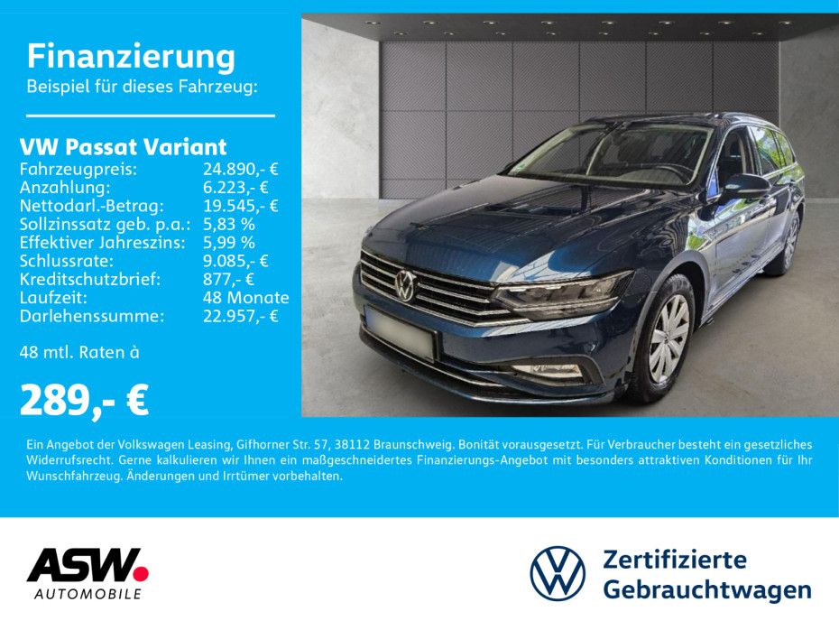 Volkswagen Passat Variant Business 2.0 TDI DSG Navi ACC AHK