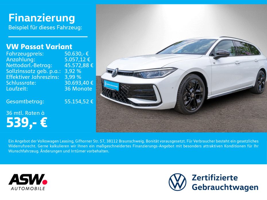 Fahrzeugabbildung Volkswagen Passat Variant R-Line 2.0TDI 4M DSG PANO HUD AHK