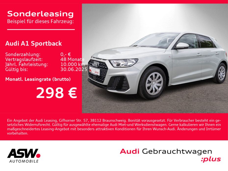 Audi A1 Sportback Sline 25TFSI Stroni LED GRA PDC SHZ
