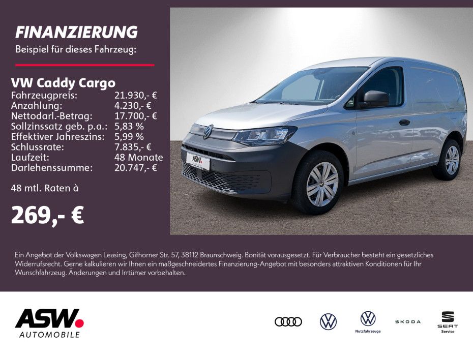 Volkswagen Caddy Cargo 1.5 TSI PDC vo/hi Klima SHZ NAVI