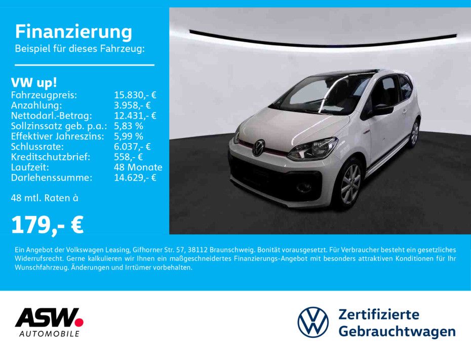 Volkswagen up! GTI 1,0 TSI Climatronic PDC Sitzheizung RFK