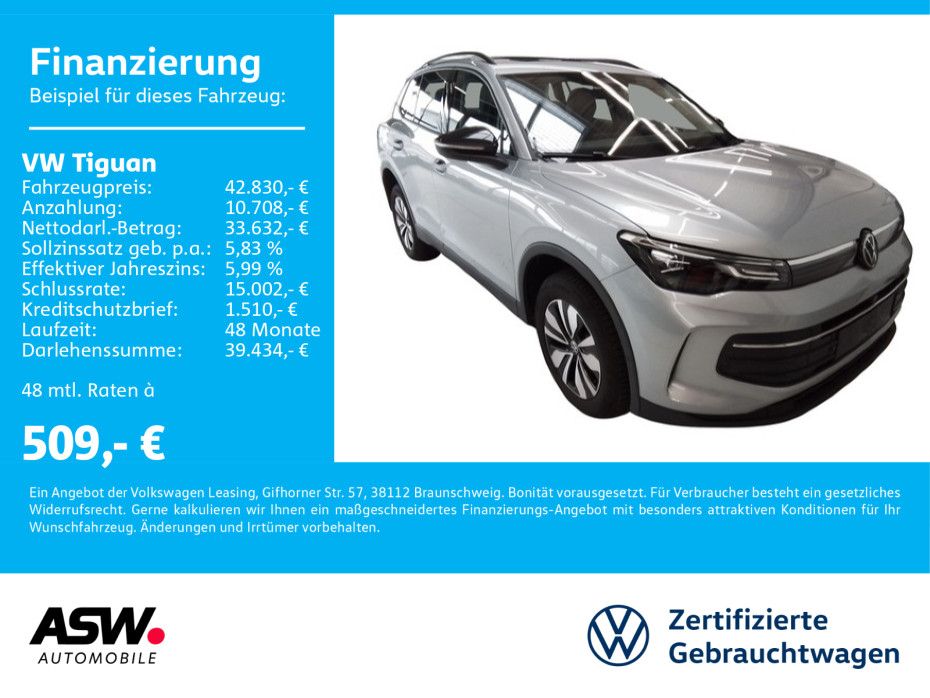 Volkswagen Tiguan Life Goal 1,5 eTSI DSG LED NAVI AHK PANO