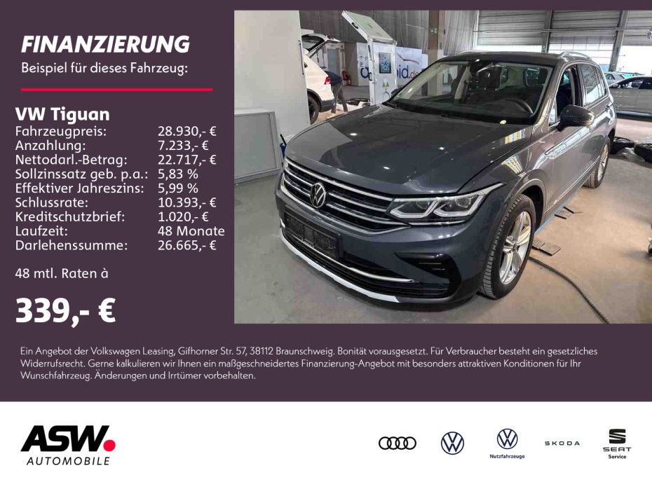Volkswagen Tiguan Elegance 4Motion 2,0 TDI DSG LED NAVI AHK