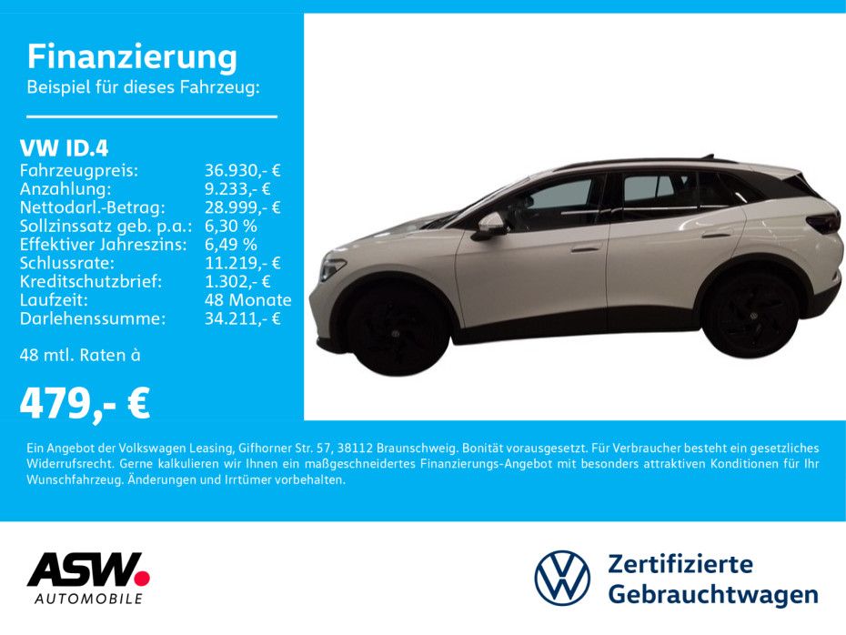 Volkswagen ID.4 Pro LED Navi PDC ACC SHZ Wärmepumpe