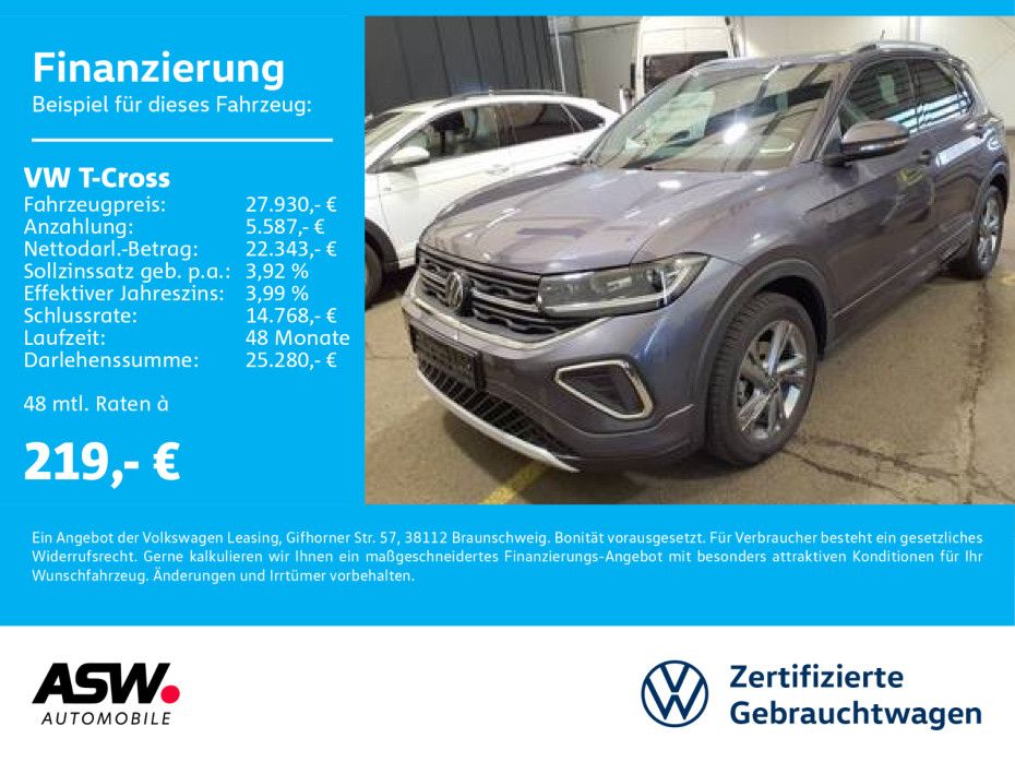 Volkswagen T-Cross R-Line 1.5TSI DSG Navi LED ACC RFK AHK