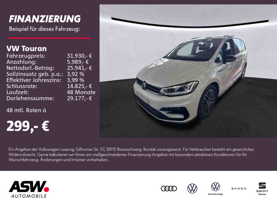 Volkswagen Touran R-Line 1.5TSI DSG LED Pano Stdhzg AHK 7-S