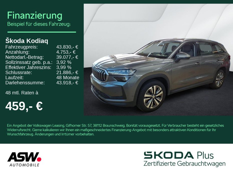 SKODA Kodiaq Selection 4x4 2.0TDI DSG LED Nav 360° AHK