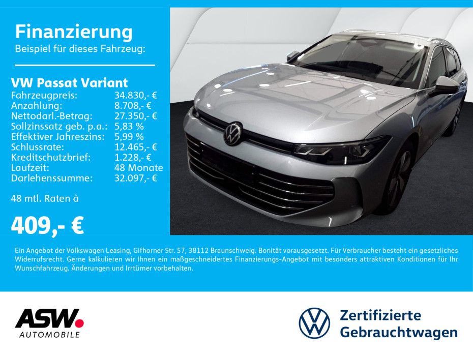 Volkswagen Passat Variant Business 2,0 TDI DSG LED NAVI AHK