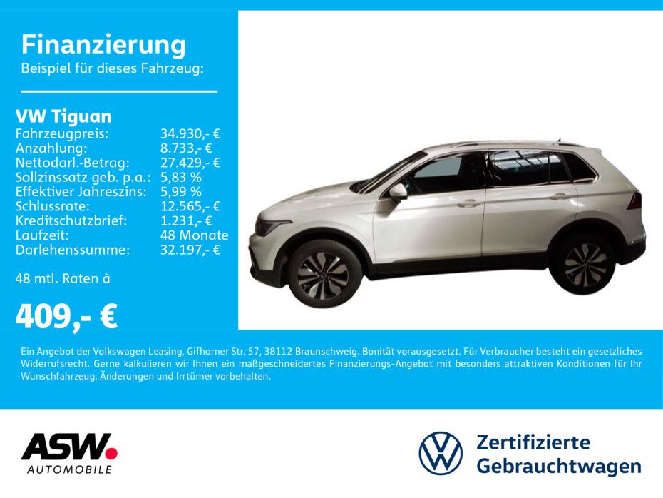 Volkswagen Tiguan Life Move 1,5 TSI DSG LED NAVI AHK 360°