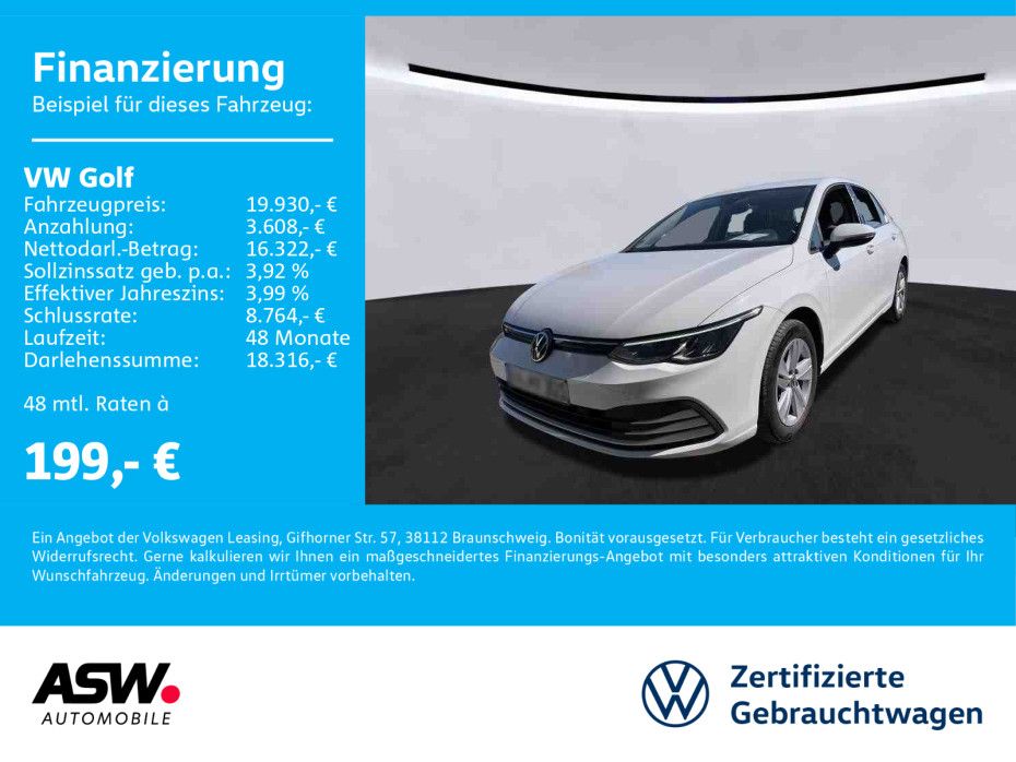 Volkswagen Golf Life 1.5TSI 6-Gang LED Navi ACC PDC SHZ VC