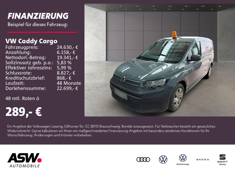 Volkswagen Caddy Cargo Maxi 2.0 TDI Klima Anhängerkupplung