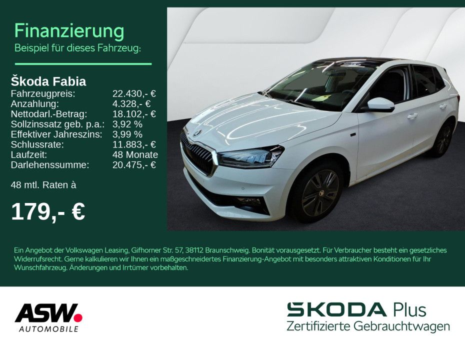 SKODA Fabia Selection 1.0TSI DSG Navi LED ACC RFK Pano