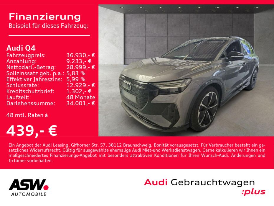 Audi Q4 S line 50 e-tron quattro Navi Matrix RFK ACC