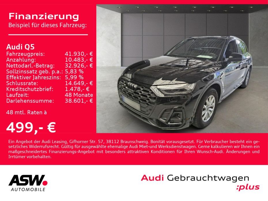 Audi Q5 S line 55TFSI e quattro Navi Matrix Pano B&O