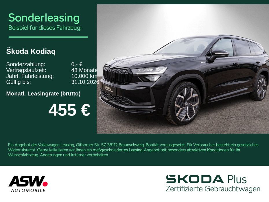 SKODA Kodiaq Sportline 4x4 2.0TDI DSG HUD PANO AHK 7-S