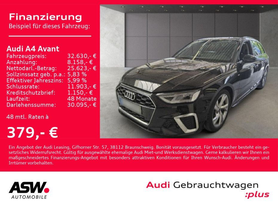 Audi A4 Avant S line 40TDI Stronic Navi LED AHK PDC