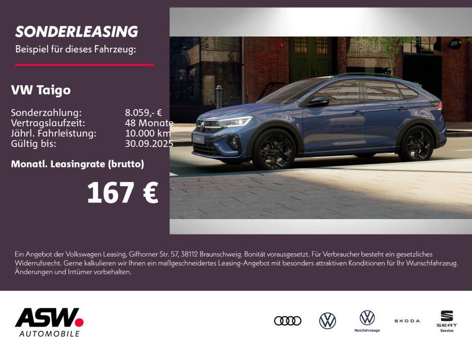 Volkswagen Taigo R-Line 1.0 TSI OPF DSG