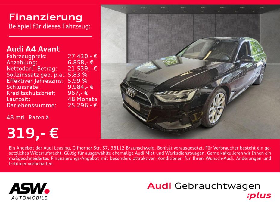 Audi A4 Avant 40TDI quattro Navi Matrix AHK RFK ACC