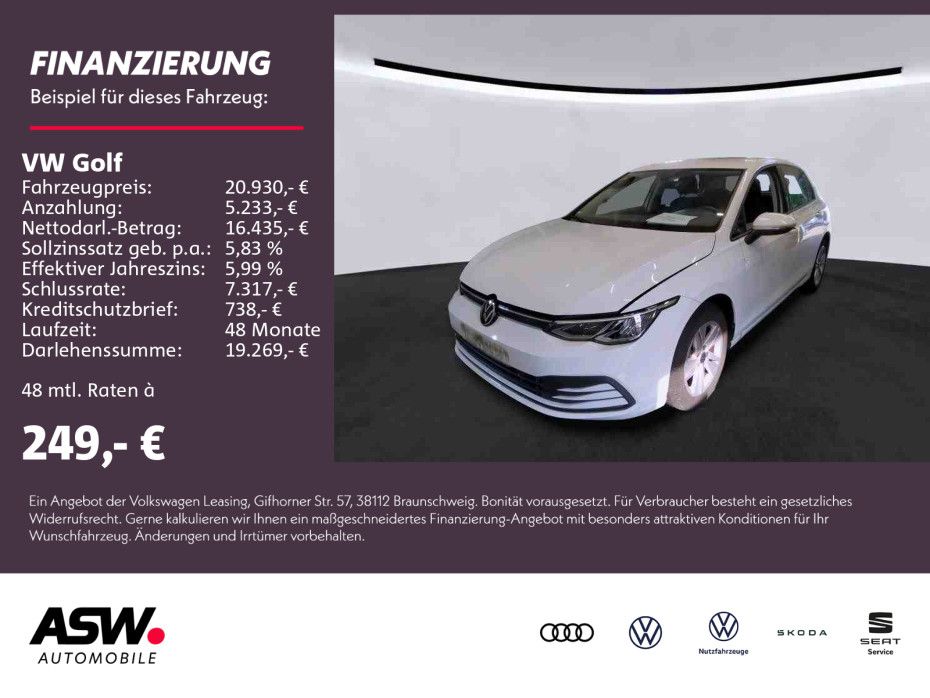 Volkswagen Golf Life 1.0TSI LED Navi PDC ACC SHZ AHK