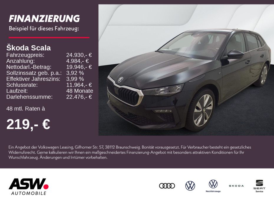 SKODA Scala Selection 1.0 TSI DSG LED Navi RFK ACC AHK