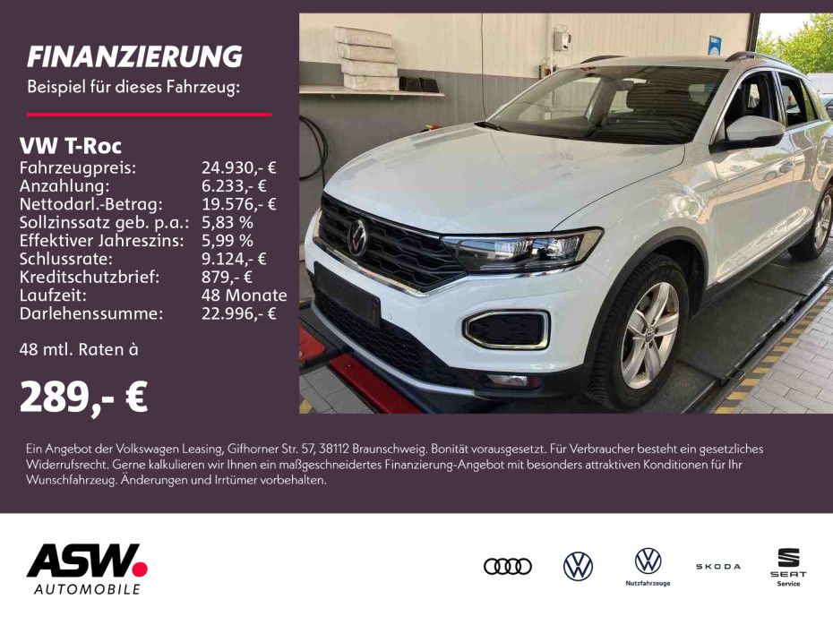 Volkswagen T-Roc Sport 1.5 TSI DSG Navi LED RFK ACC AHK